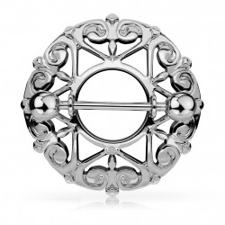 Piercing arcade 8 mm anodisé rose