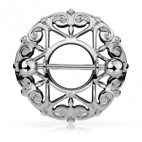 Piercing arcade 8 mm anodisé rose