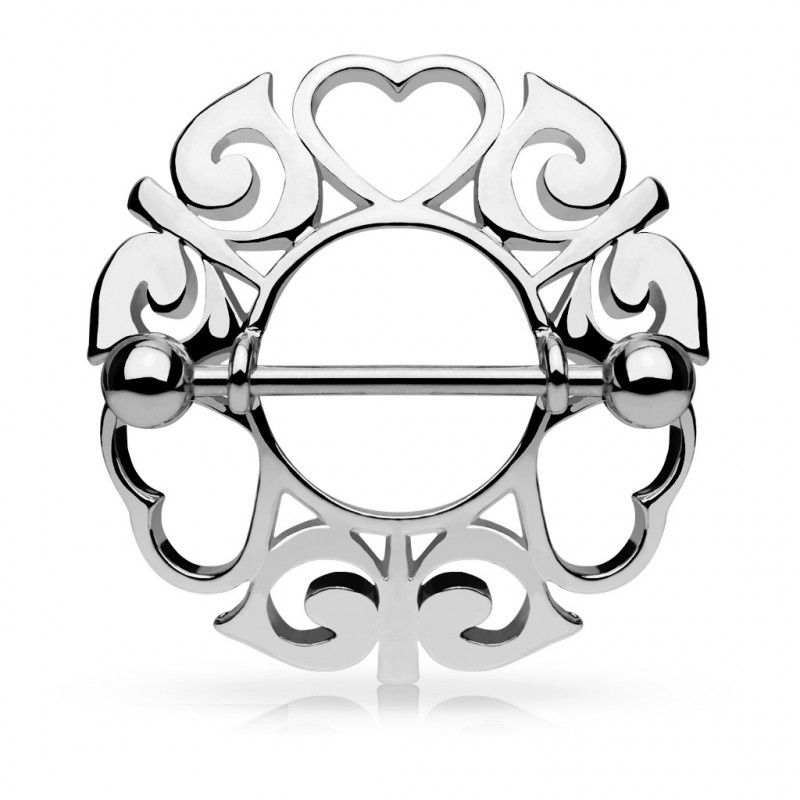 Piercing arcade 8 mm anodisé rose