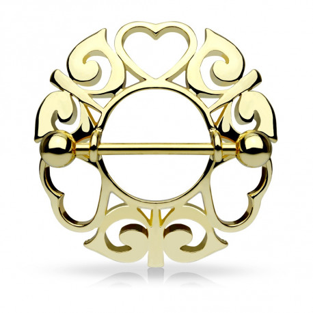 Piercing arcade 8 mm anodisé rose