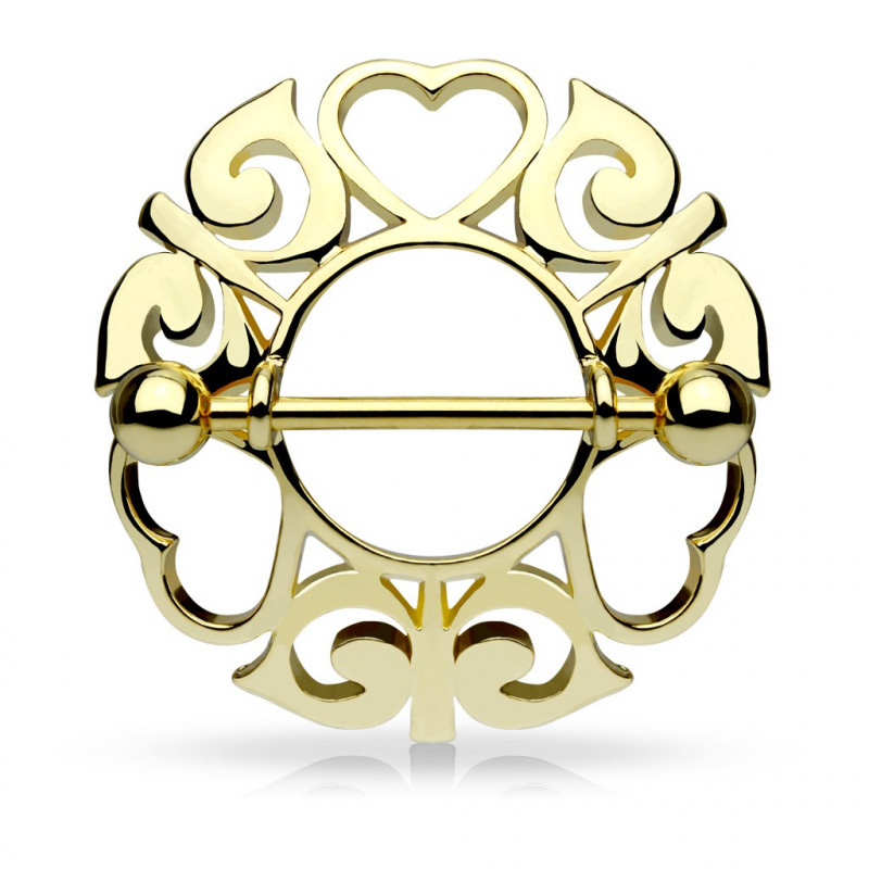 Piercing arcade 8 mm anodisé rose