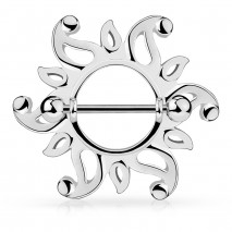 Piercing arcade 8 mm anodisé rose