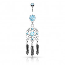 Piercing nombril pendentif avec piégeur de rêve bleu Bax Piercing nombril6,99 €