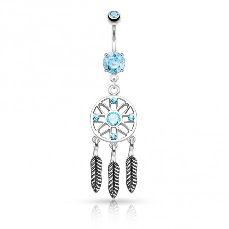 Piercing nombril pendentif avec piégeur de rêve bleu Bax Piercing nombril6,99 €