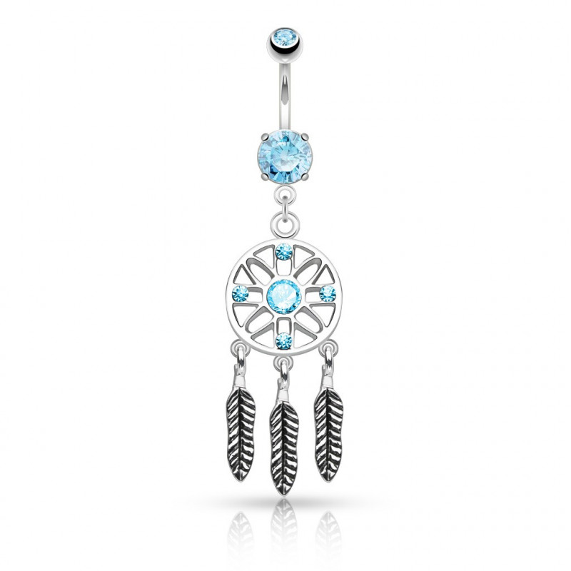 Piercing nombril pendentif avec piégeur de rêve bleu Bax Piercing nombril6,99 €