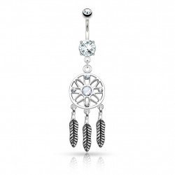 Piercing arcade 8 mm anodisé rose