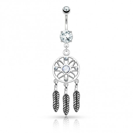 Piercing arcade 8 mm anodisé rose