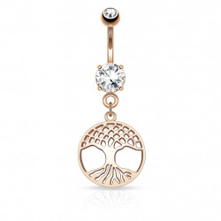 Piercing nombril pendentif or rose arbre de vie Bok Piercing nombril6,80 €