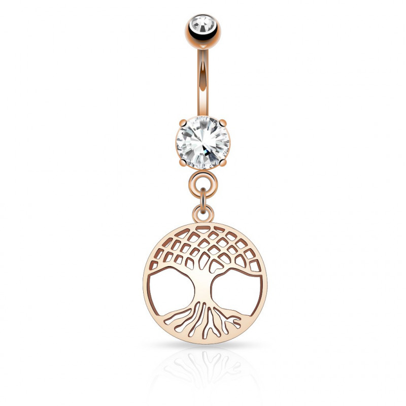 Piercing nombril pendentif or rose arbre de vie Bok Piercing nombril6,80 €