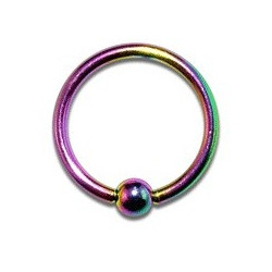 Piercing anneau tragus 8 x 1mm arc en ciel Naz Piercing oreille3,60 €