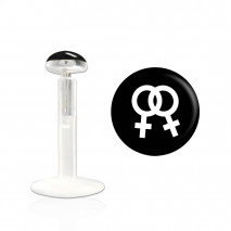 Piercing labret bioflex 10mm elle et elle gay pride Kak Piercing labret3,25 €