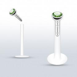 Piercing labret lèvre 6mm vert péridot Sutiz Piercing labret2,99 €