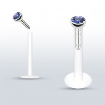 Piercing arcade 8 mm anodisé rose