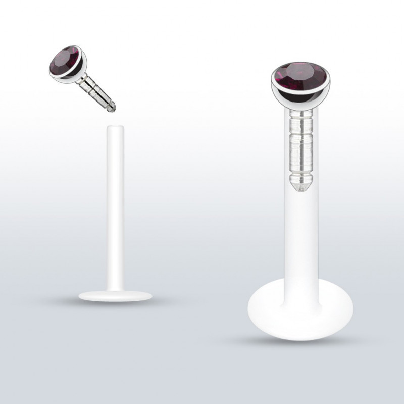 Piercing labret lèvre 10mm améthyse Pity Piercing labret2,99 €