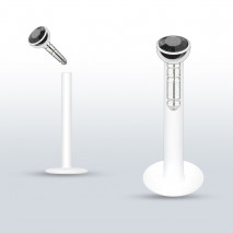 Piercing arcade 8 mm anodisé rose