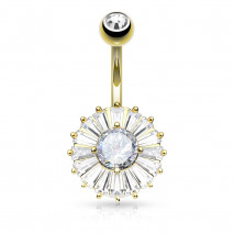 Piercing arcade 8 mm anodisé rose