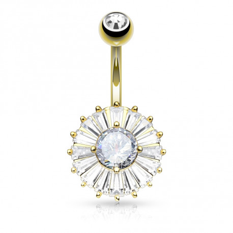 Piercing arcade 8 mm anodisé rose