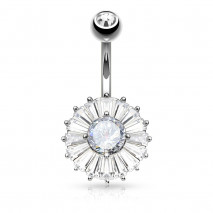 Piercing arcade 8 mm anodisé rose