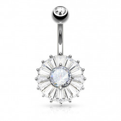 Piercing arcade 8 mm anodisé rose