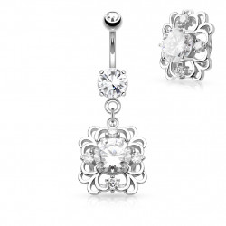 Piercing arcade 8 mm anodisé rose