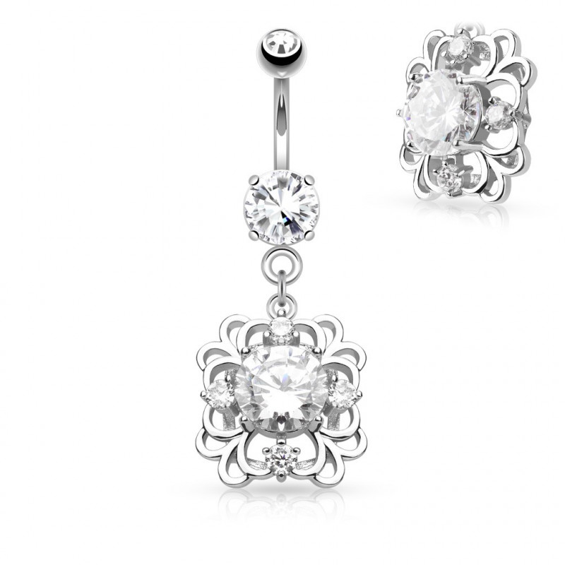 Piercing nombril pendentif avec une fleur square Molik Piercing nombril7,70 €