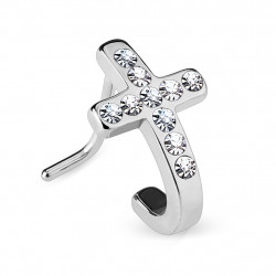 Piercing nez coudé acier avec une croix Juko Piercing nez4,49 €