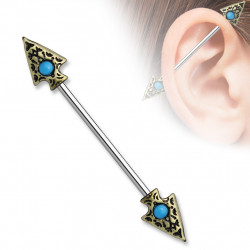 Piercing industriel 38mm double lances tribal Dawax Piercing oreille8,60 €