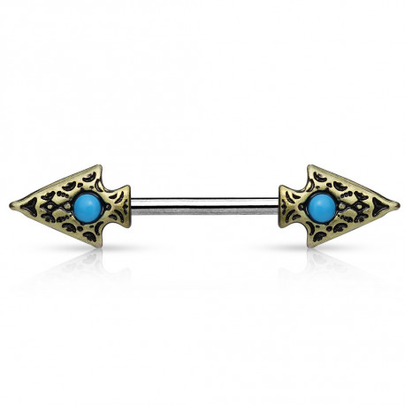 Piercing arcade 8 mm anodisé rose