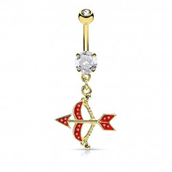 Piercing arcade 8 mm anodisé rose