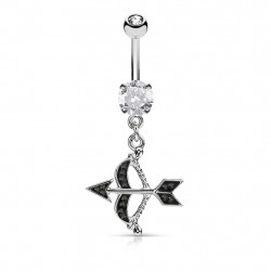 Piercing arcade 8 mm anodisé rose