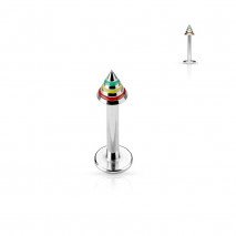 Piercing labret lévre pointe 10mm Rasta Rez Piercing labret3,80 €