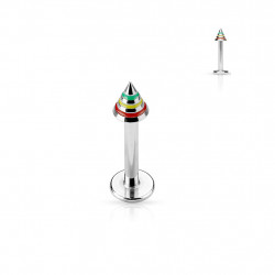 Piercing labret lévre pointe 8mm Rasta Thy Piercing labret3,80 €