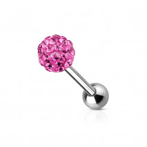 Piercing arcade 8 mm anodisé rose