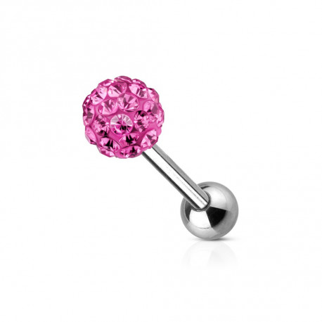 Piercing arcade 8 mm anodisé rose