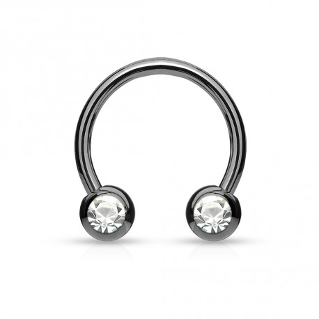 Piercing arcade 8 mm anodisé rose