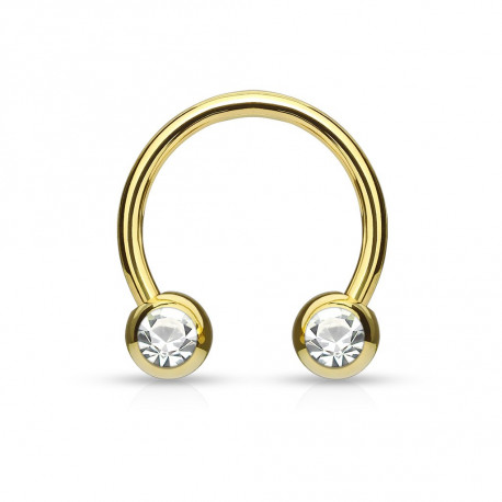 Piercing arcade 8 mm anodisé rose