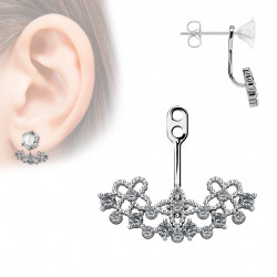 Bijou de puce d'oreille avec des fleurs ornées de zirconium Badu Bijoux6,25 €