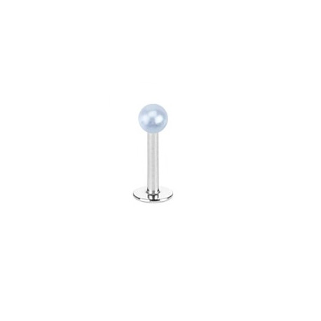 Piercing labret 8mm boule bleu nacré Hazy Piercing labret1,75 €