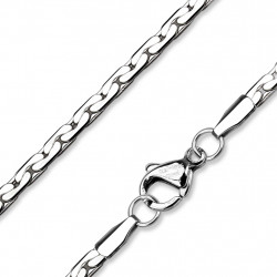 Chaîne pendentif micro maillons acier stainless steel long 56cm Bijoux10,49 €