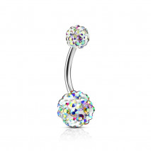Piercing nombril boule crystals aurore boréale Piercing nombril8,99 €