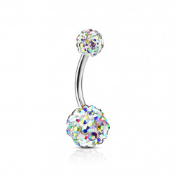 Piercing nombril boule crystals aurore boréale Piercing nombril8,99 €