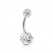 Piercing nombril boule crystals blanc Araz Piercing nombril8,49 €