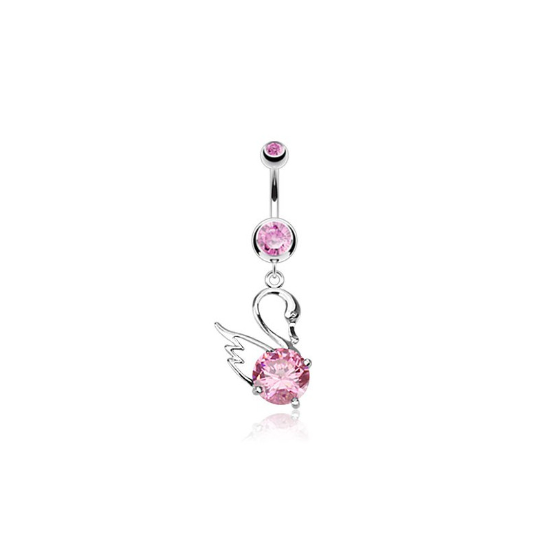 Piercing nombril pendentif cygne rose Vafu Piercing nombril7,90 €