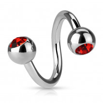 Piercing arcade 8 mm anodisé rose