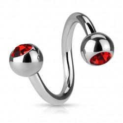 Piercing arcade 8 mm anodisé rose