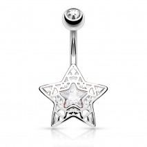 Piercing arcade 8 mm anodisé rose