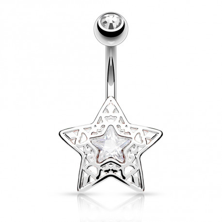 Piercing nombril banane avec une étoile en filigrane Saqy Piercing nombril5,60 €