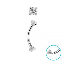 Piercing arcade 10mm et zirconium 2mm blanc Somuy Piercing arcade5,90 €