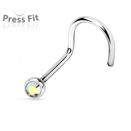 Piercing arcade 8 mm anodisé rose