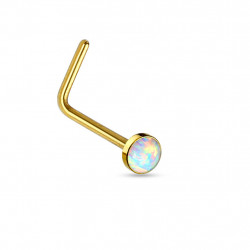 Piercing nez coudé doré avec une opale blanche Diko Piercing nez3,25 €